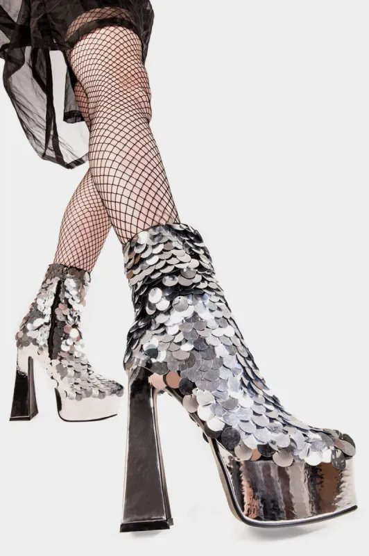 Those Eyes Platform Ankle Boots sold by Lamoda