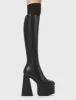Hate You Platform Knee High Boots sold by Lamoda