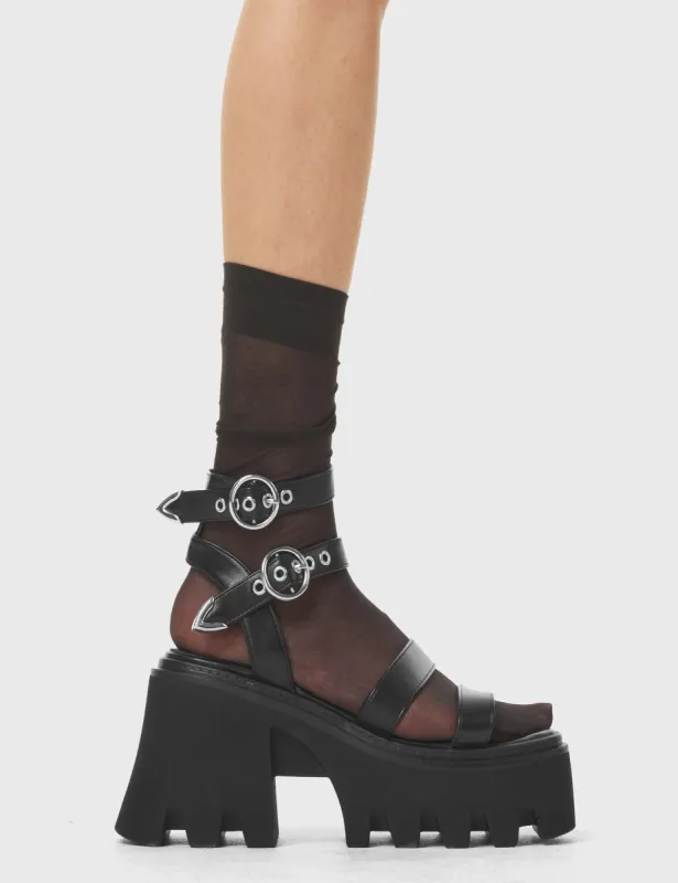 Happy Place Chunky Platform Sandals sold by Lamoda