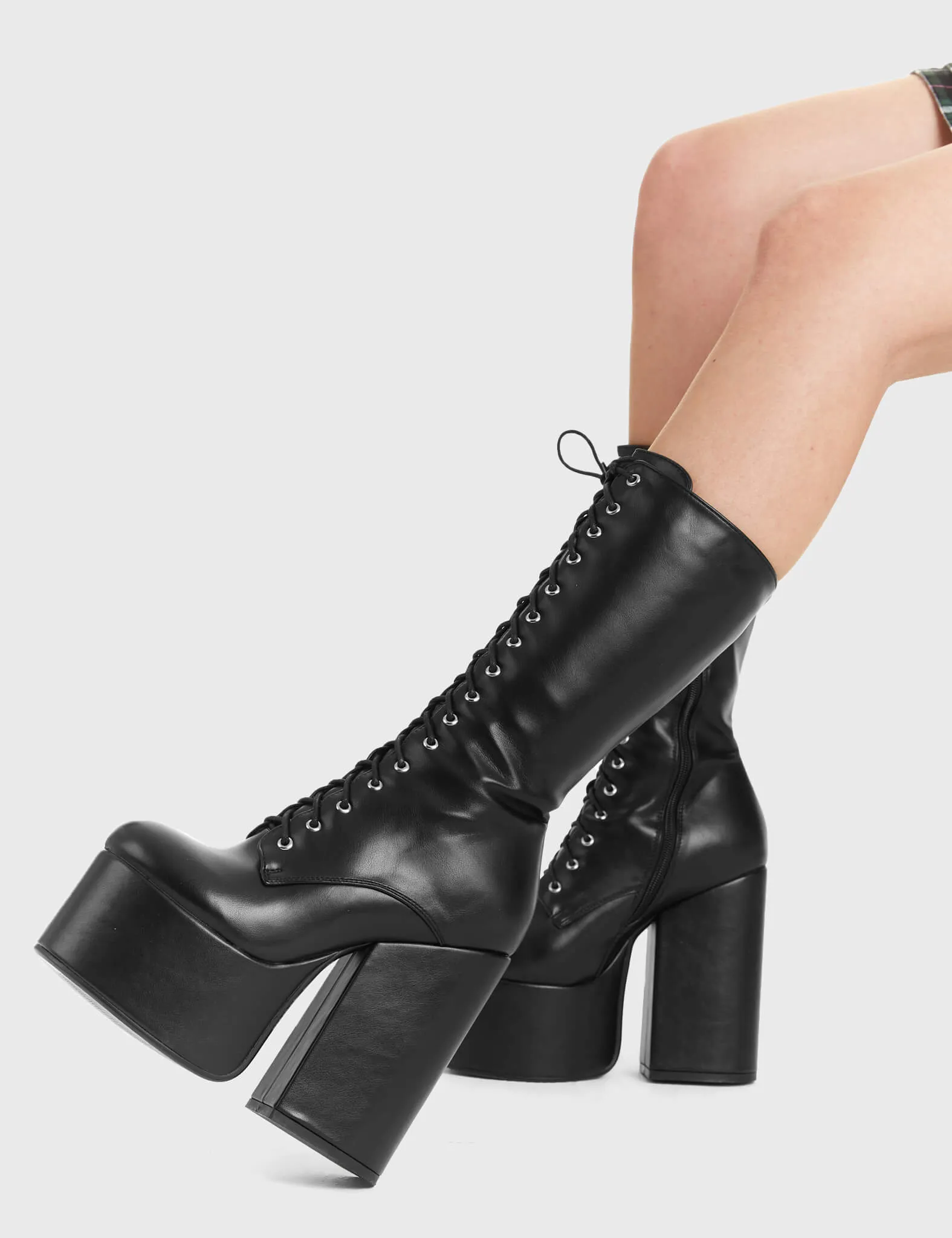 Manifesting Platform Calf Boots sold by Lamoda