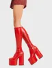 Messenger Platform Knee High Boots sold by Lamoda