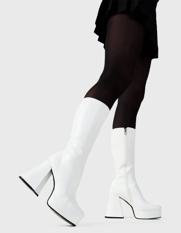Infatuation Platform Calf Boots sold by Lamoda