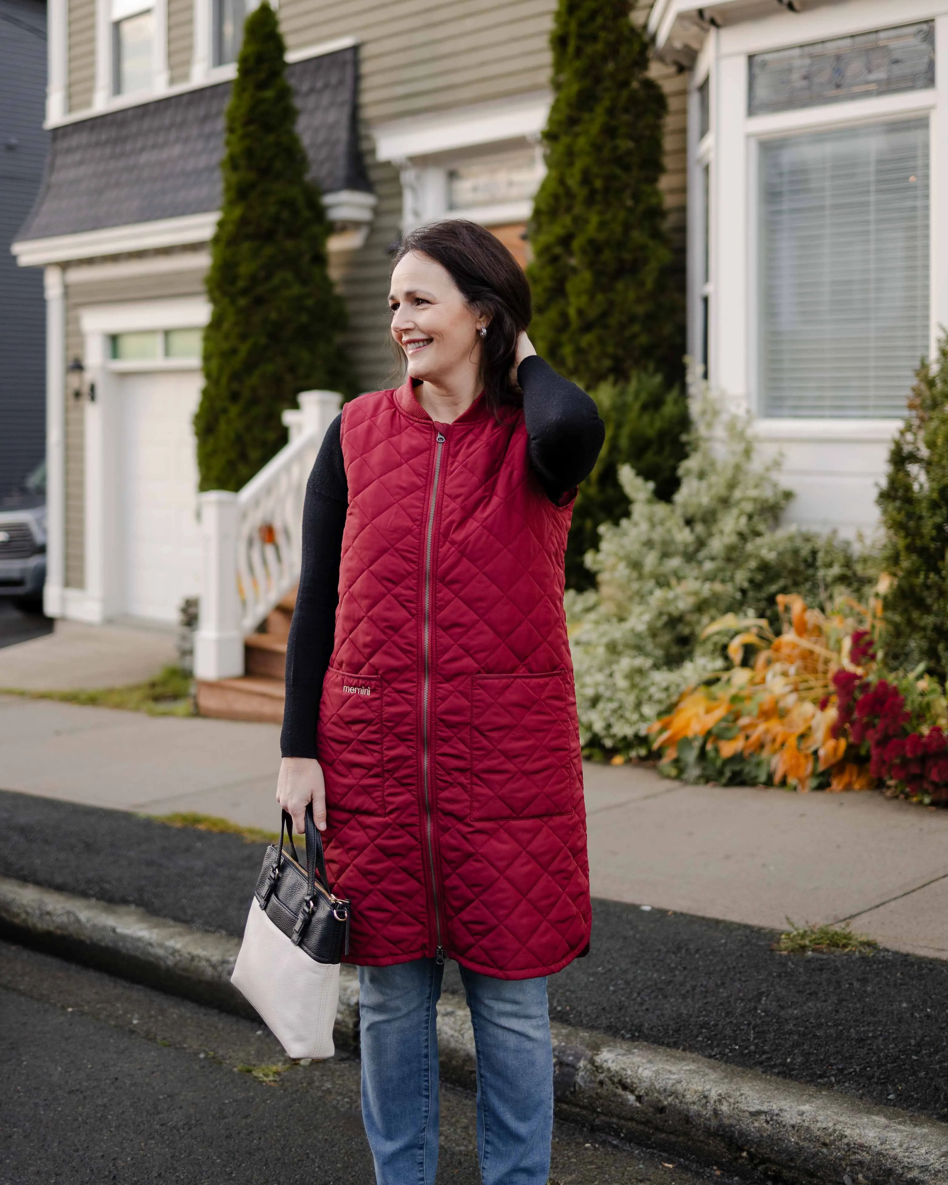 Long Liner - Merlot Red sold by Mernini