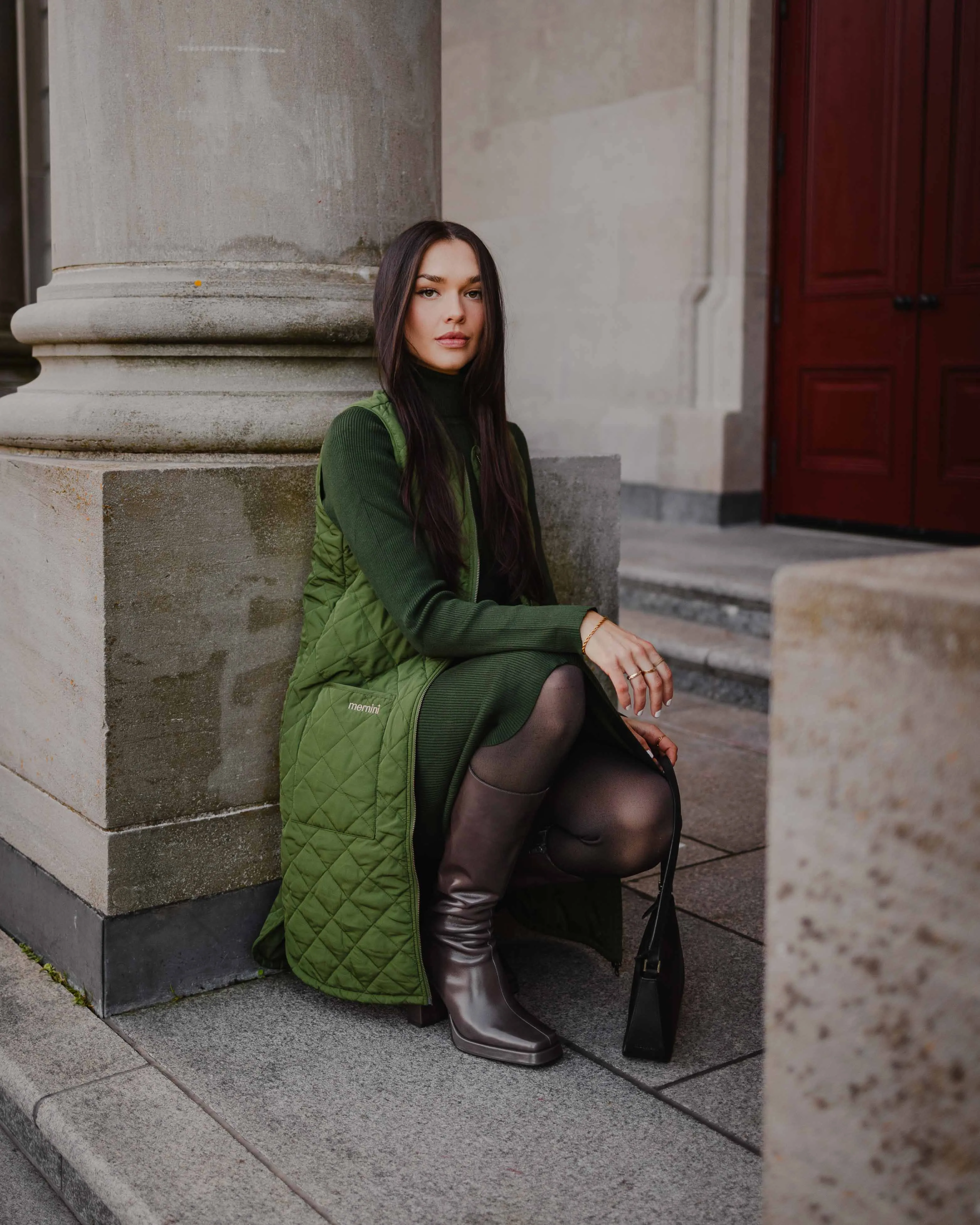 Long Liner - Chive Green sold by Mernini product image thumbnail 2