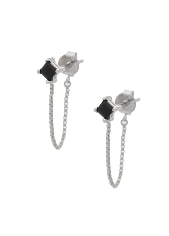 SAMPLE Alex Studs 1/2" Onyx sold by Sarah Mulder Jewelry
