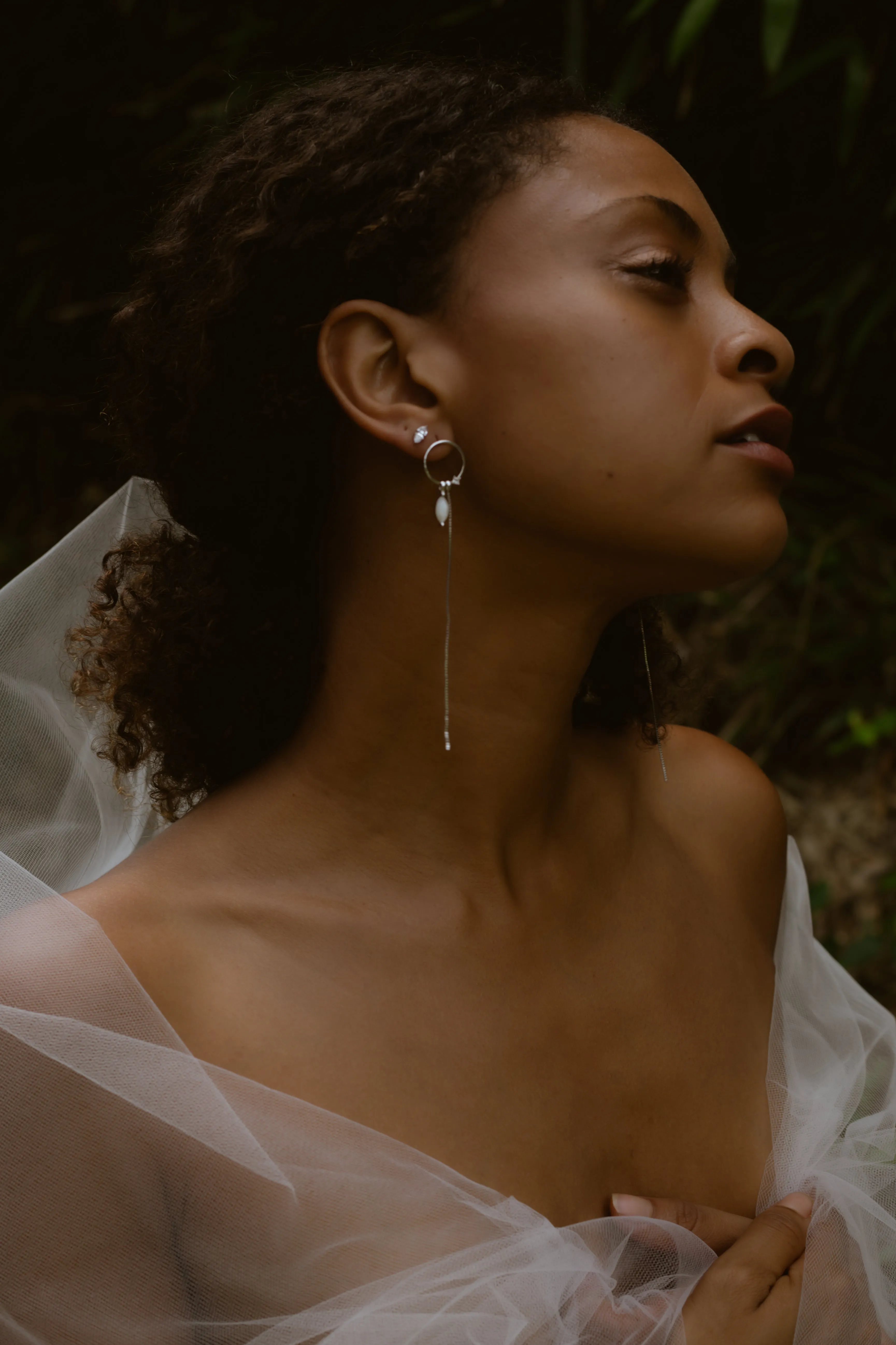 SAMPLE Laguna Earrings Rhodium sold by Sarah Mulder Jewelry product image thumbnail 2