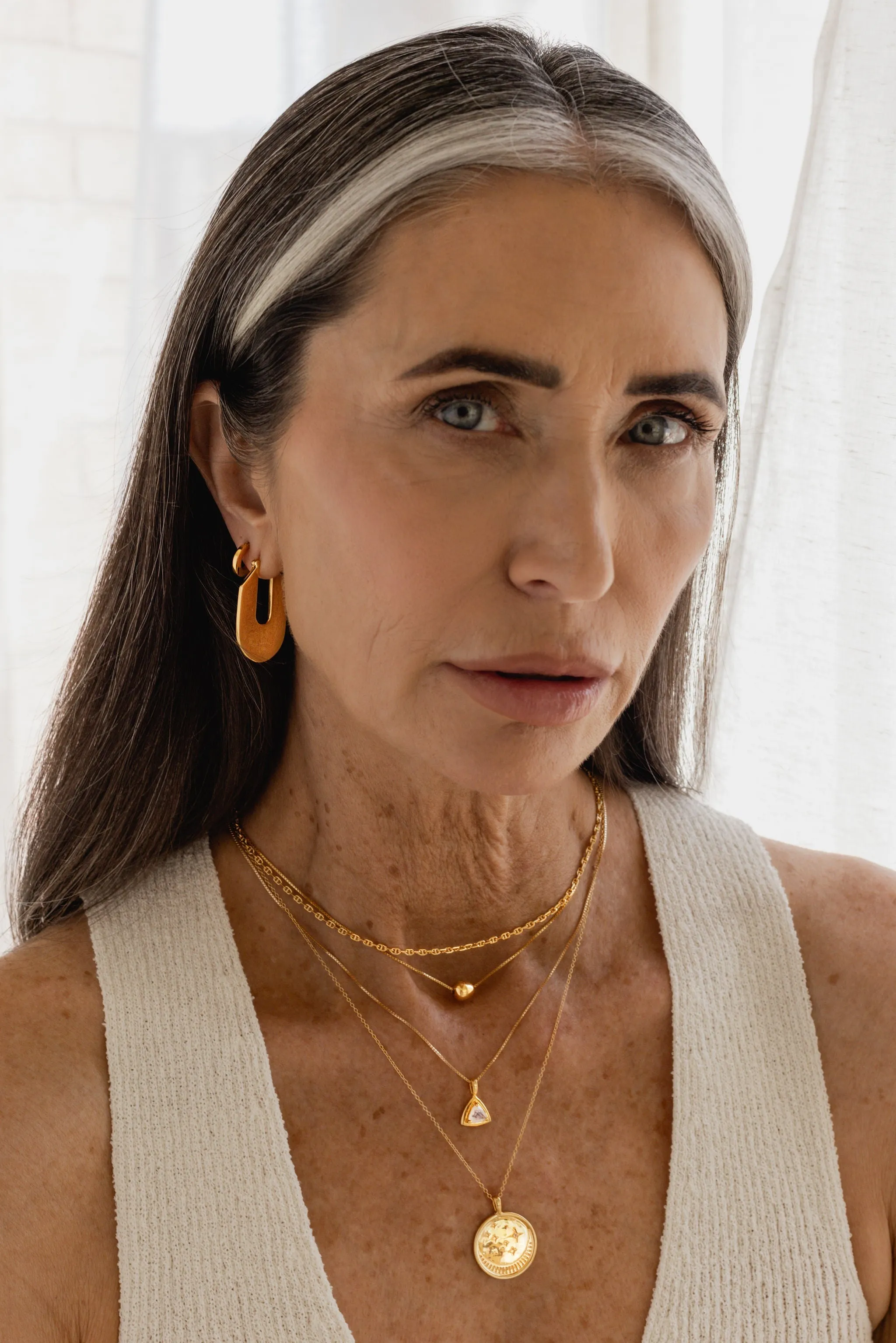 SAMPLE Boss Earrings Rhodium sold by Sarah Mulder Jewelry product image thumbnail 2