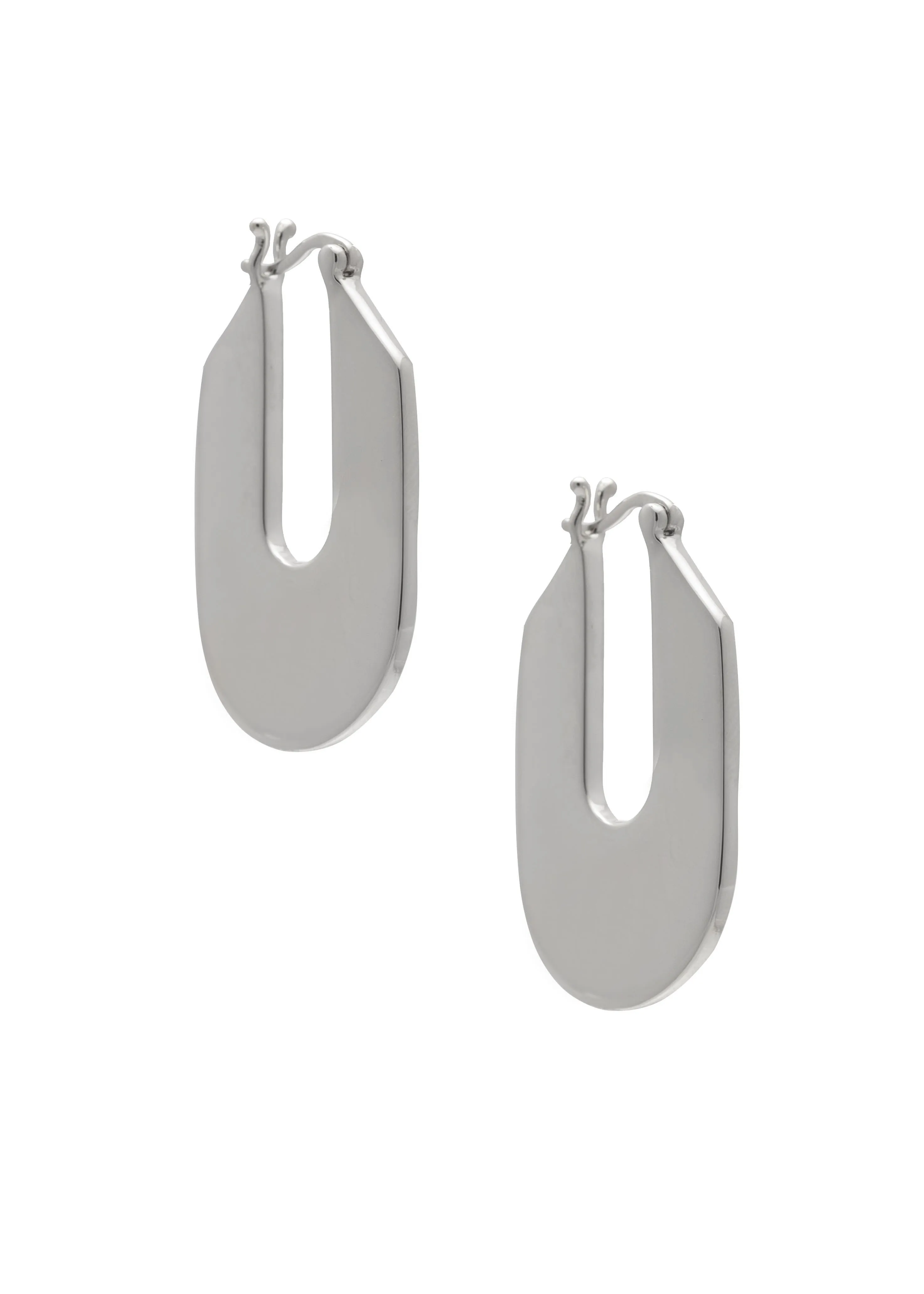 SAMPLE Boss Earrings Rhodium sold by Sarah Mulder Jewelry