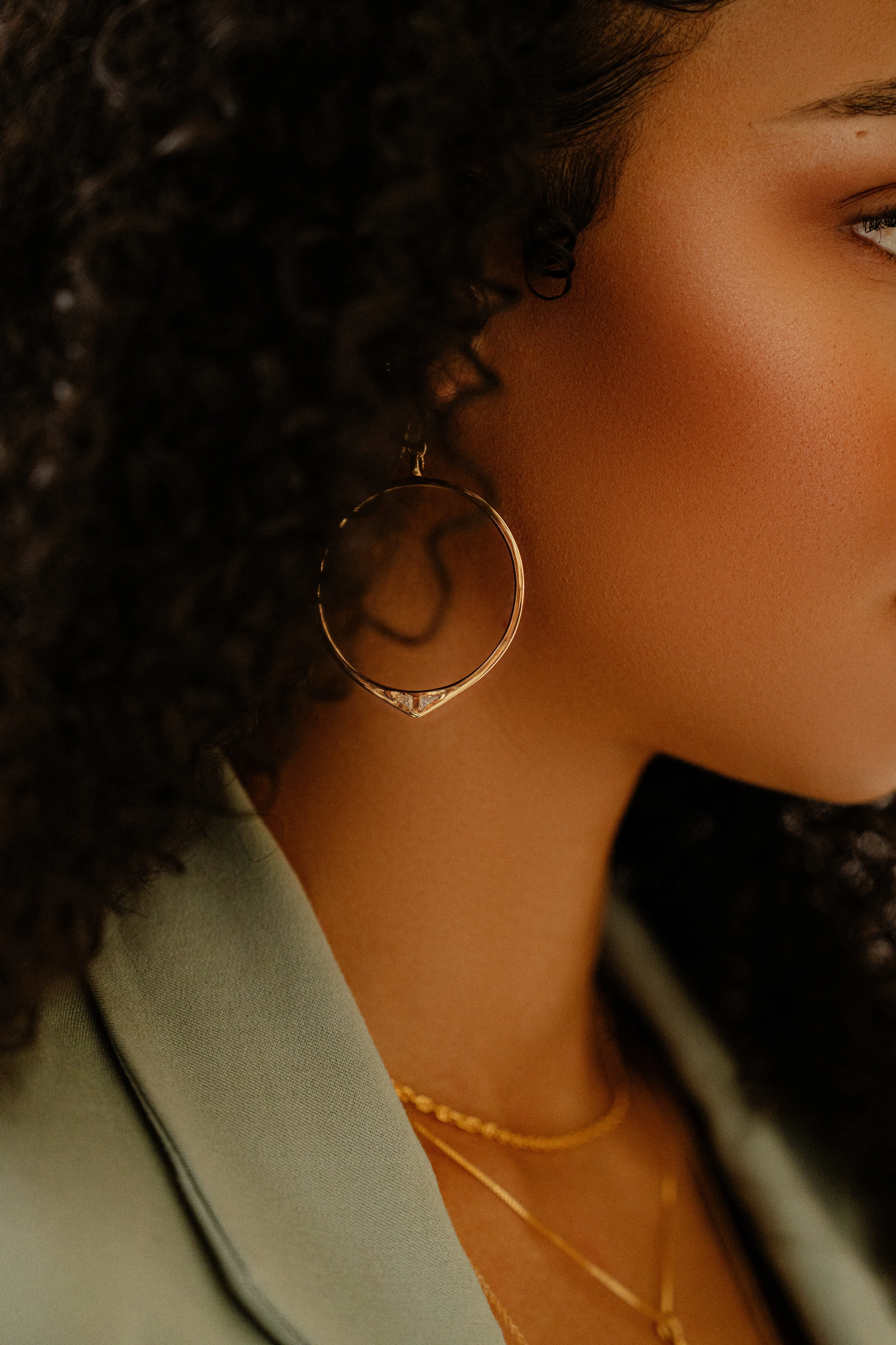 SAMPLE Staff Party Earrings Gold sold by Sarah Mulder Jewelry product image thumbnail 2