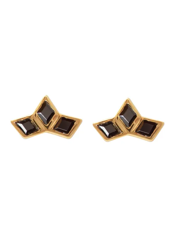 SAMPLE Bae Studs gold made by Sarah Mulder Jewelry