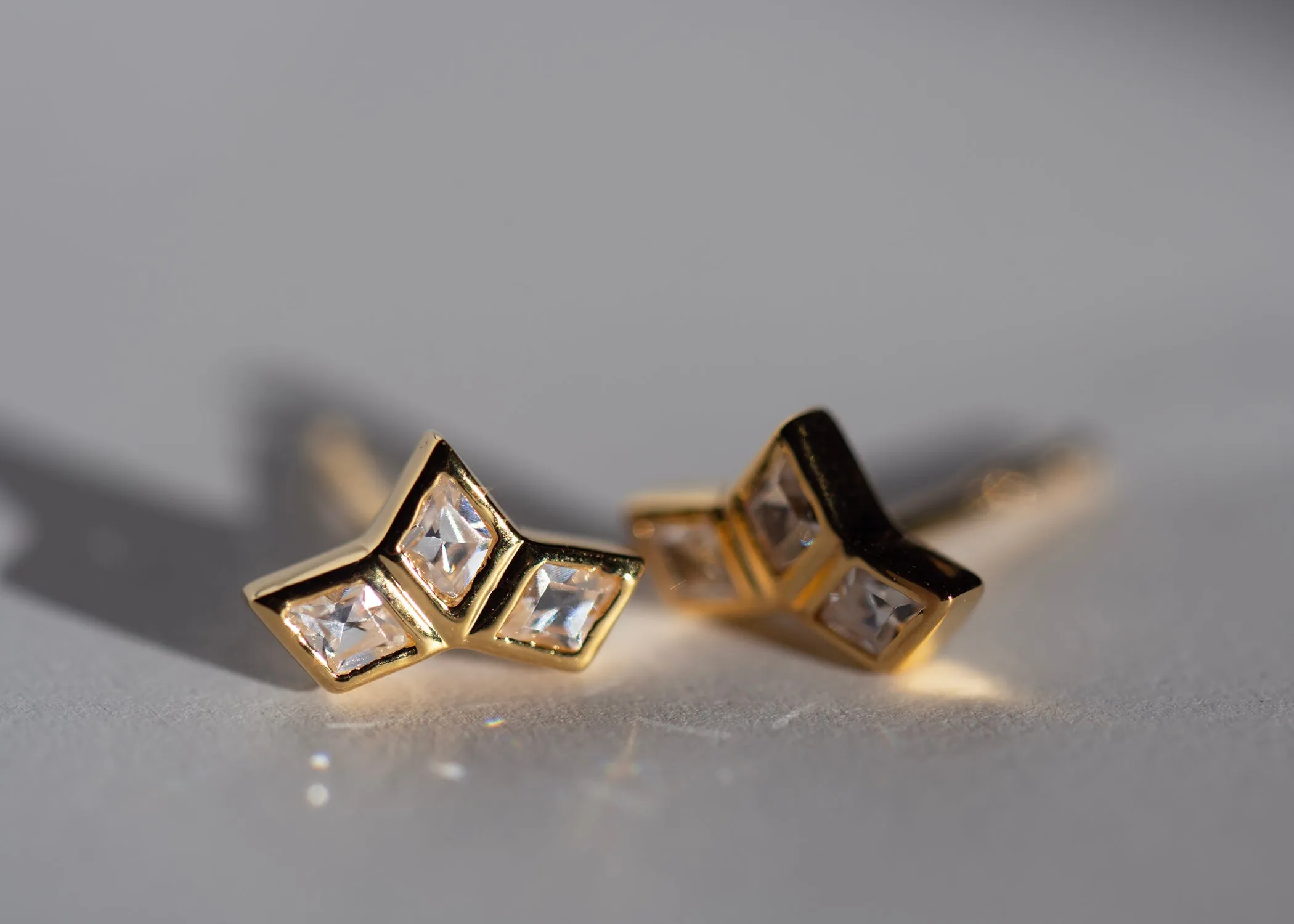 SAMPLE Bae Studs gold sold by Sarah Mulder Jewelry product image thumbnail 2