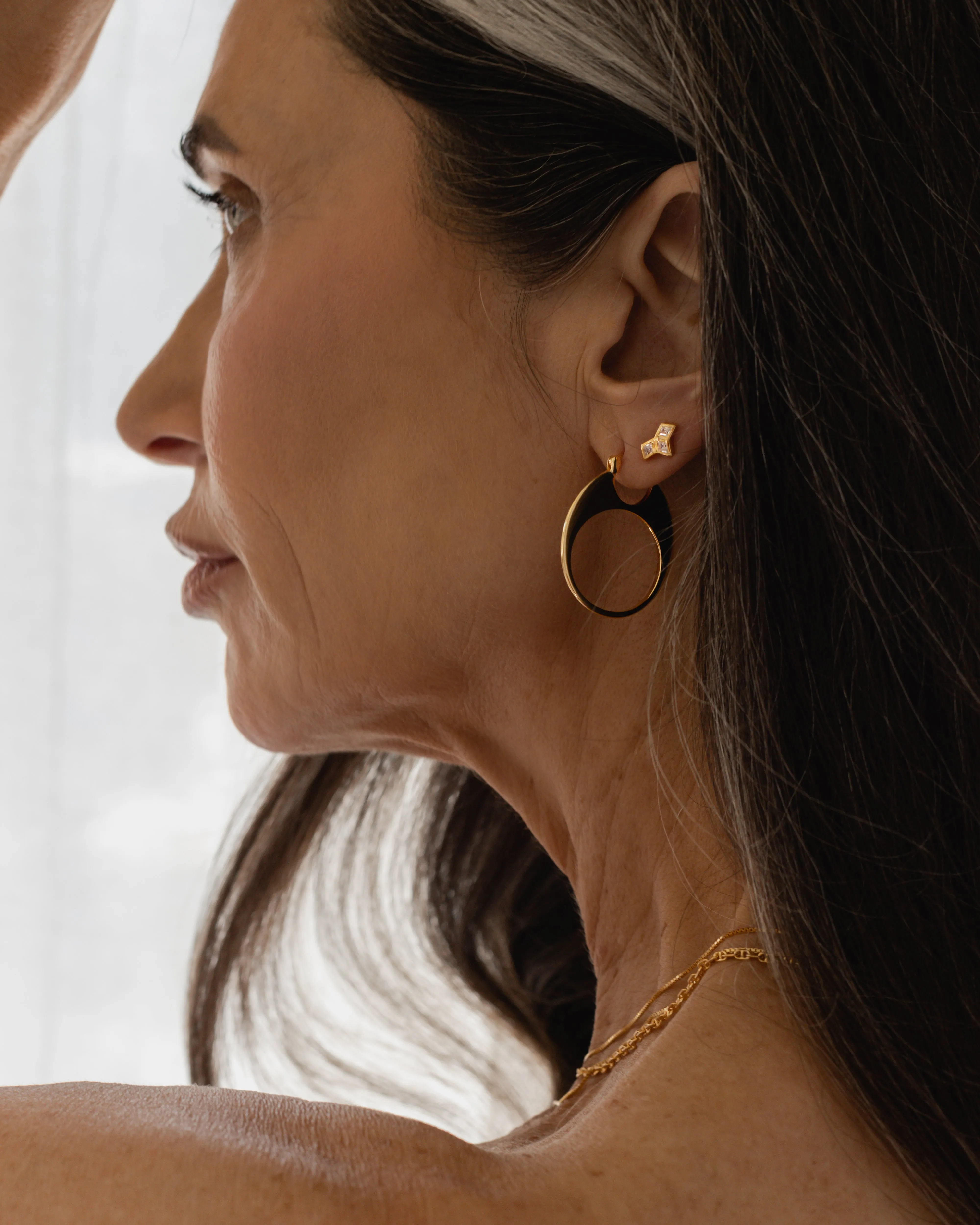 SAMPLE Bae Studs gold sold by Sarah Mulder Jewelry product image thumbnail 3