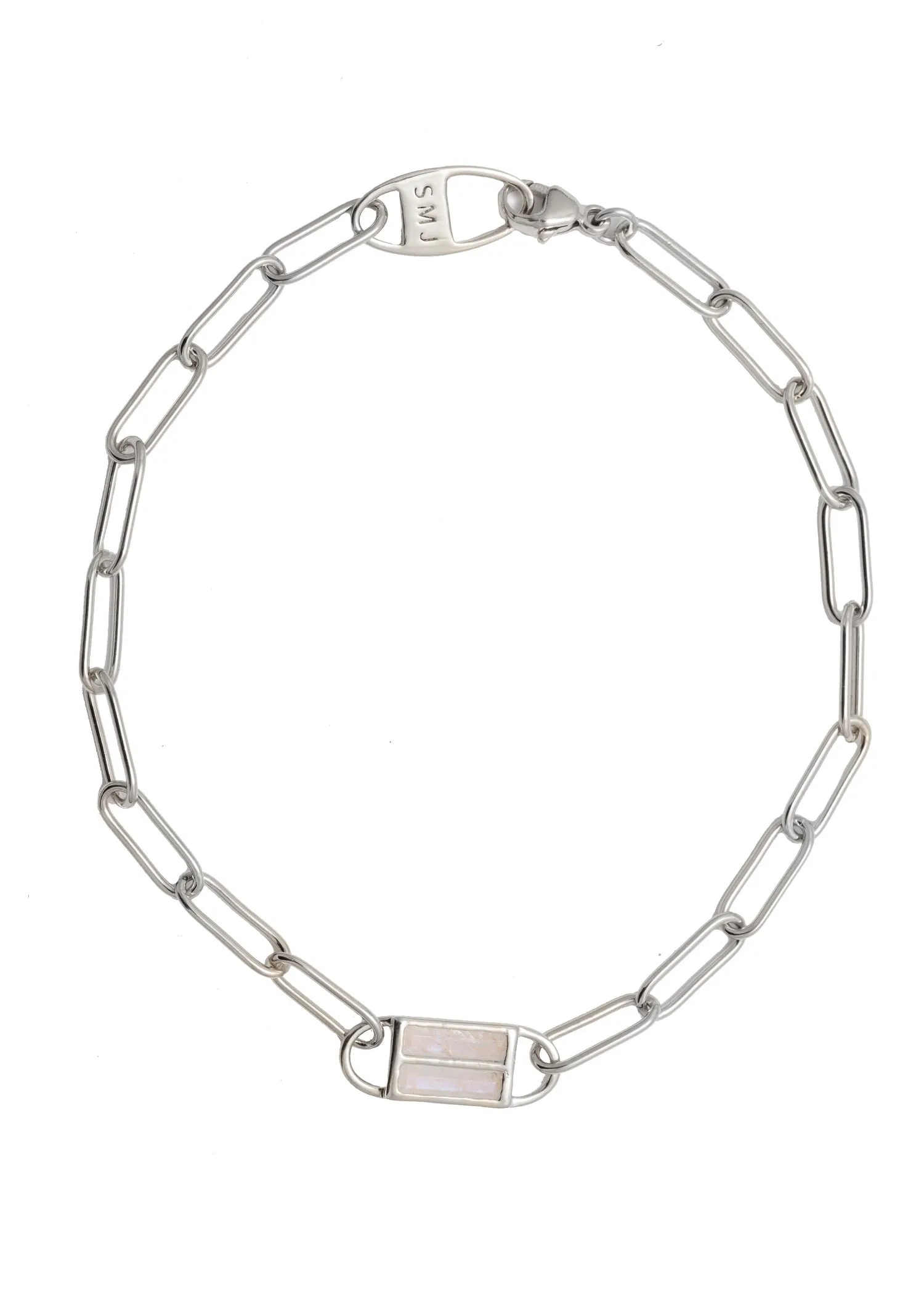 SAMPLE Stanley Bracelet Rhodium sold by Sarah Mulder Jewelry