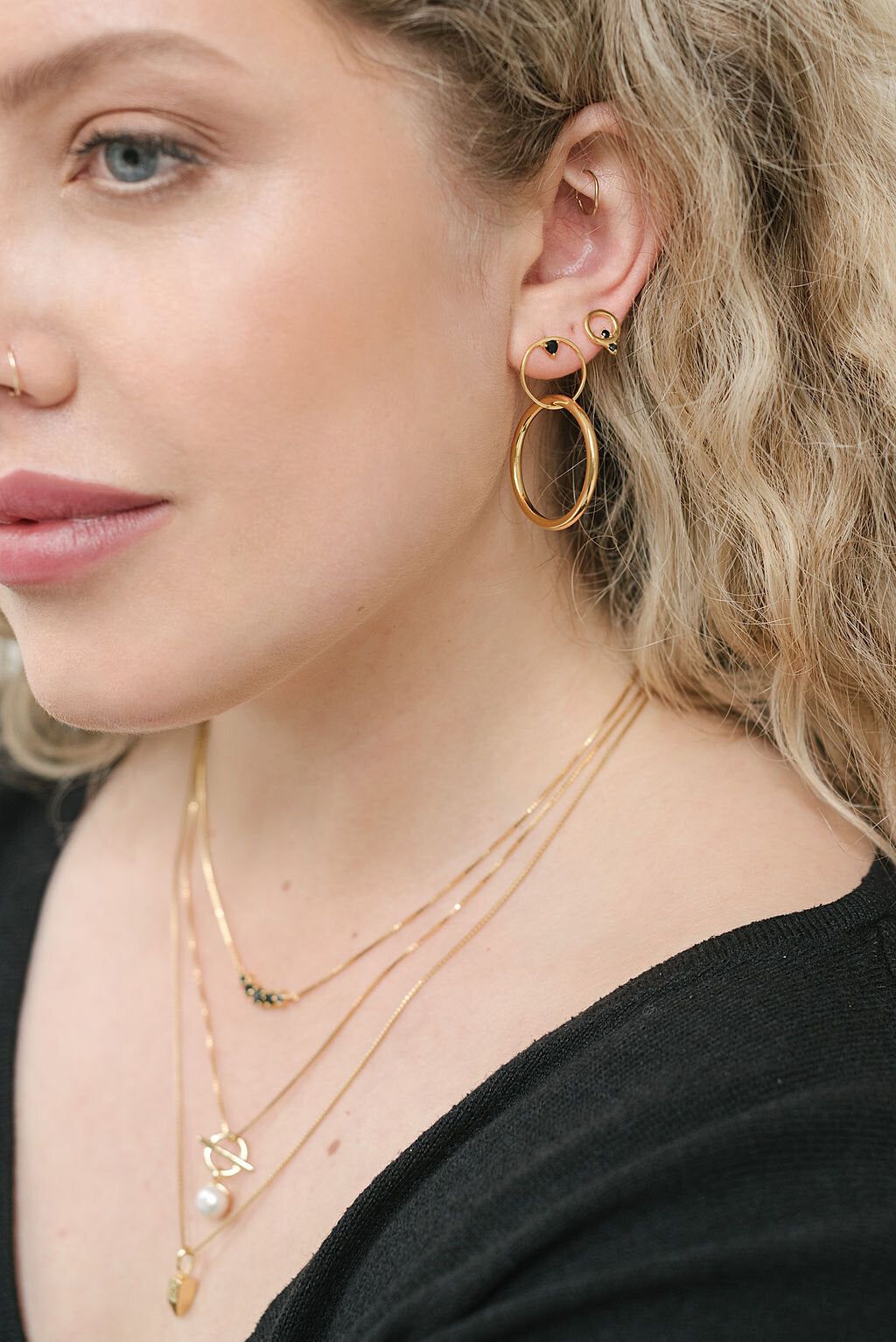 SAMPLE Amara Studs Silver sold by Sarah Mulder Jewelry product image thumbnail 4