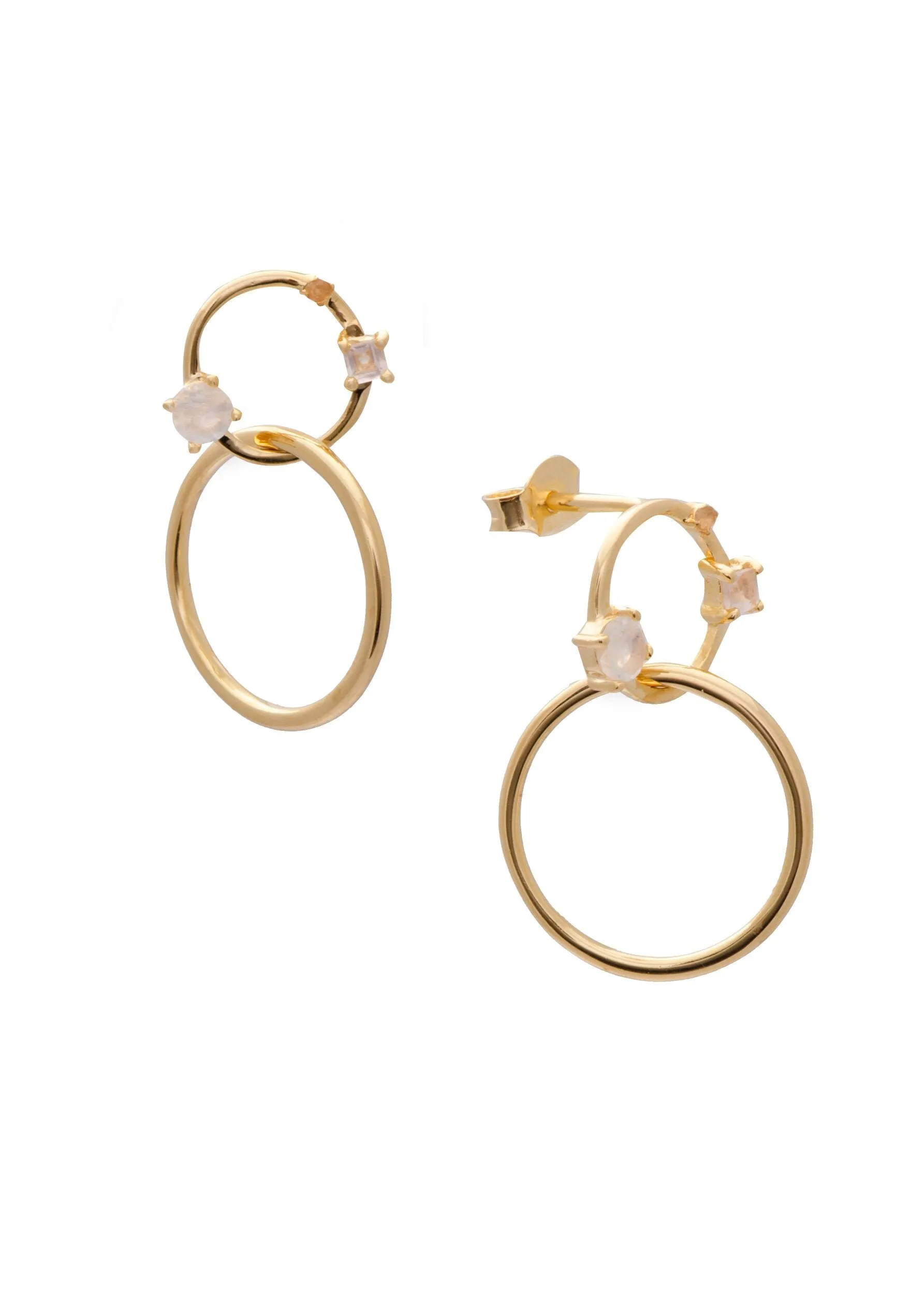 SAMPLE Miley Hoops Small Gold sold by Sarah Mulder Jewelry product image thumbnail 2