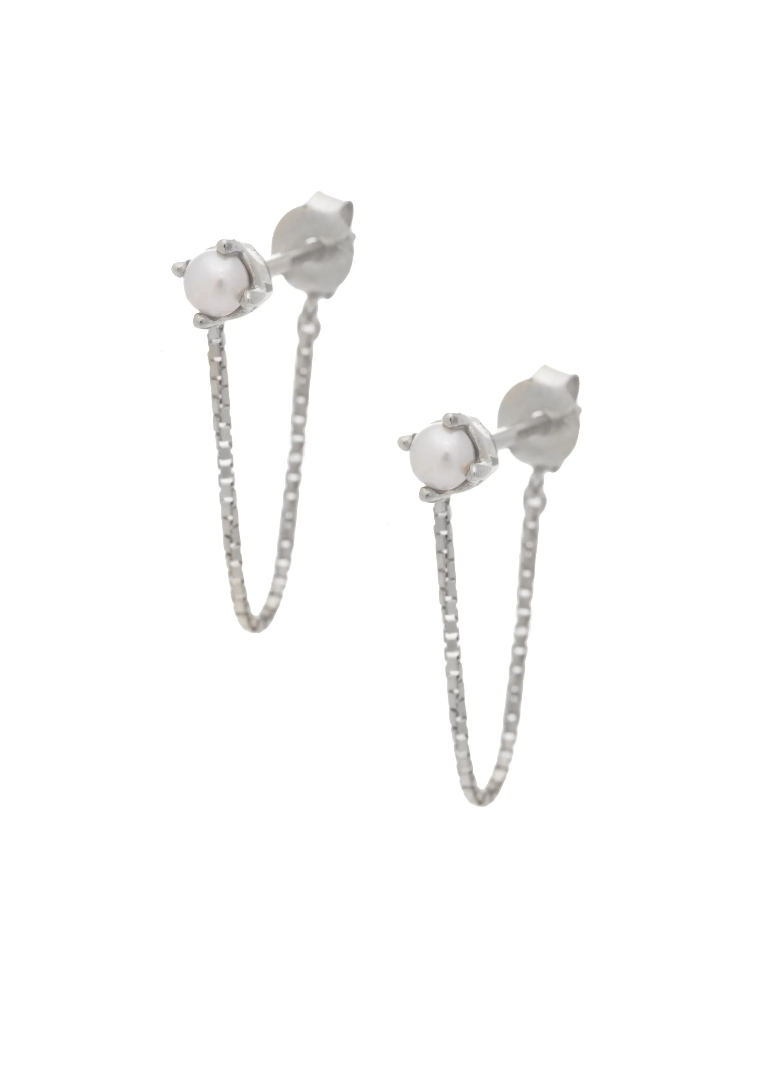 SAMPLE Alex Studs 1/2" Pearl sold by Sarah Mulder Jewelry