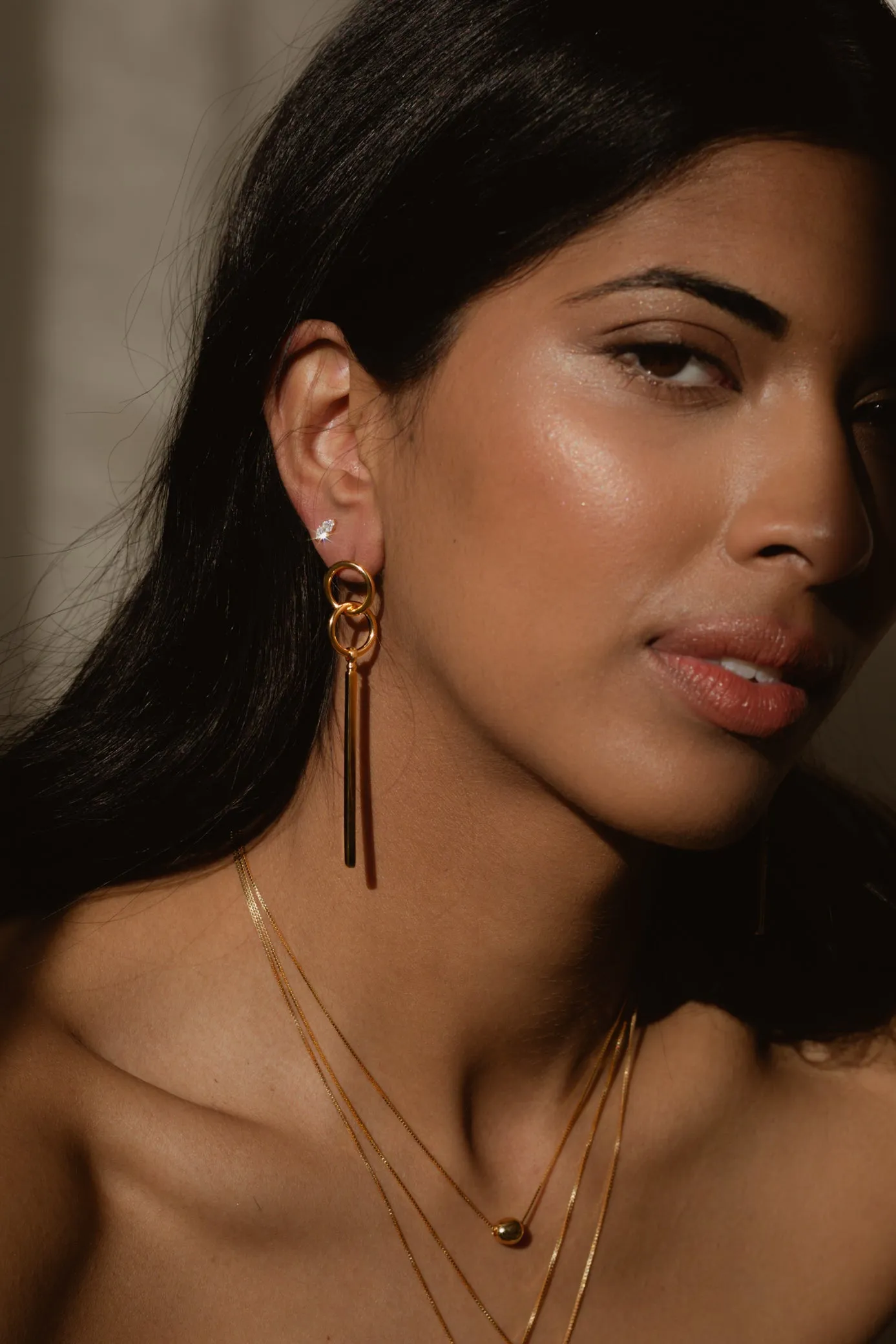 SAMPLE Jax Earrings Gold sold by Sarah Mulder Jewelry product image thumbnail 2