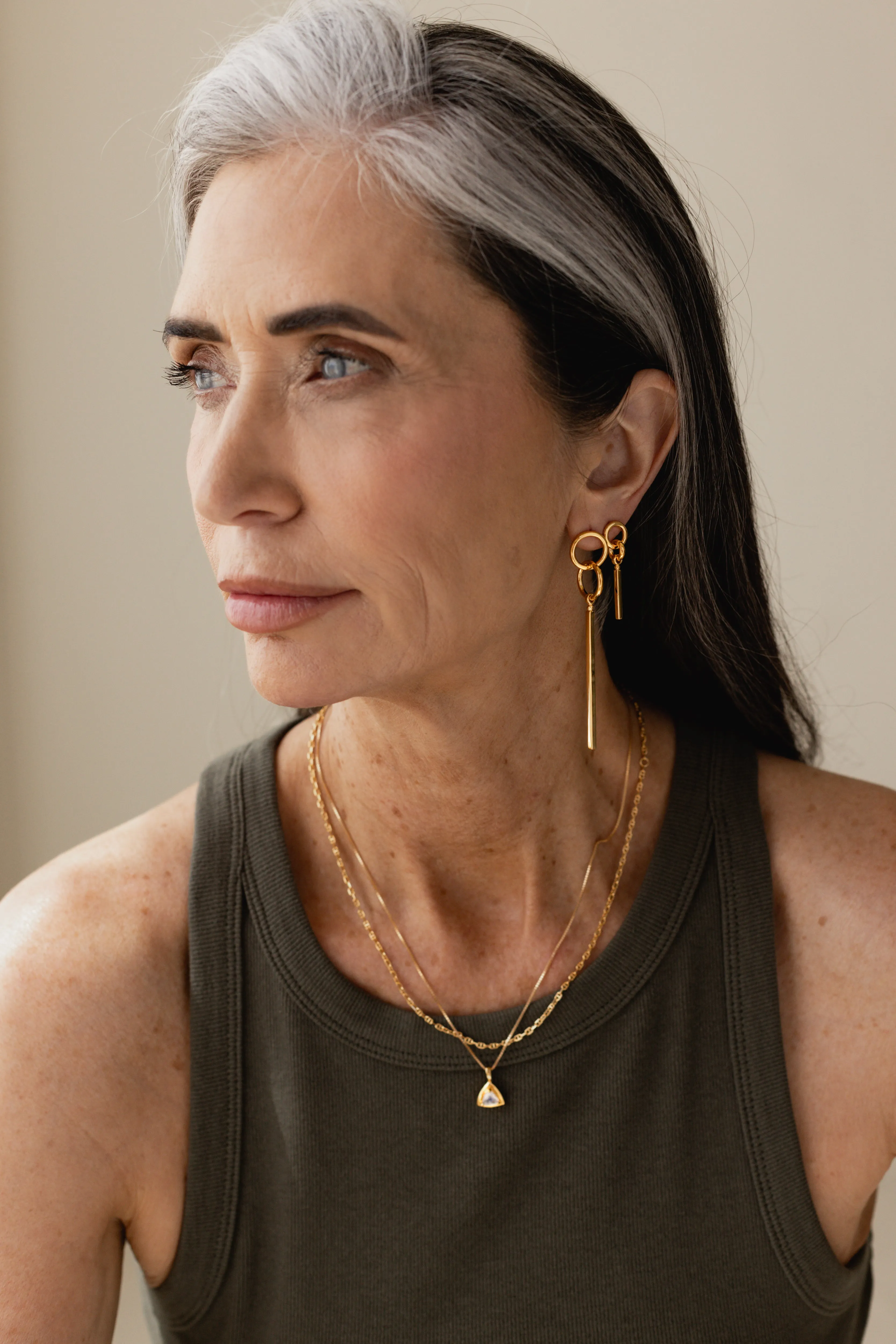 SAMPLE Jax Earrings Gold sold by Sarah Mulder Jewelry product image thumbnail 3