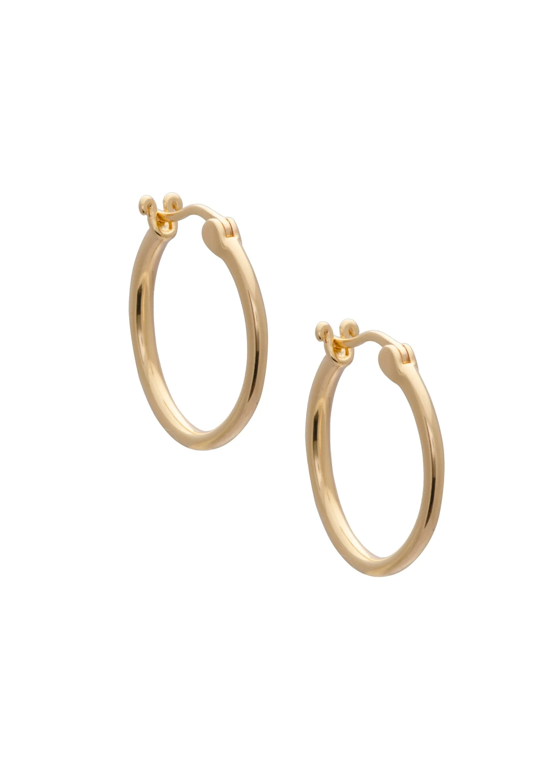 SAMPLE Leo Hoops 20mm Gold sold by Sarah Mulder Jewelry