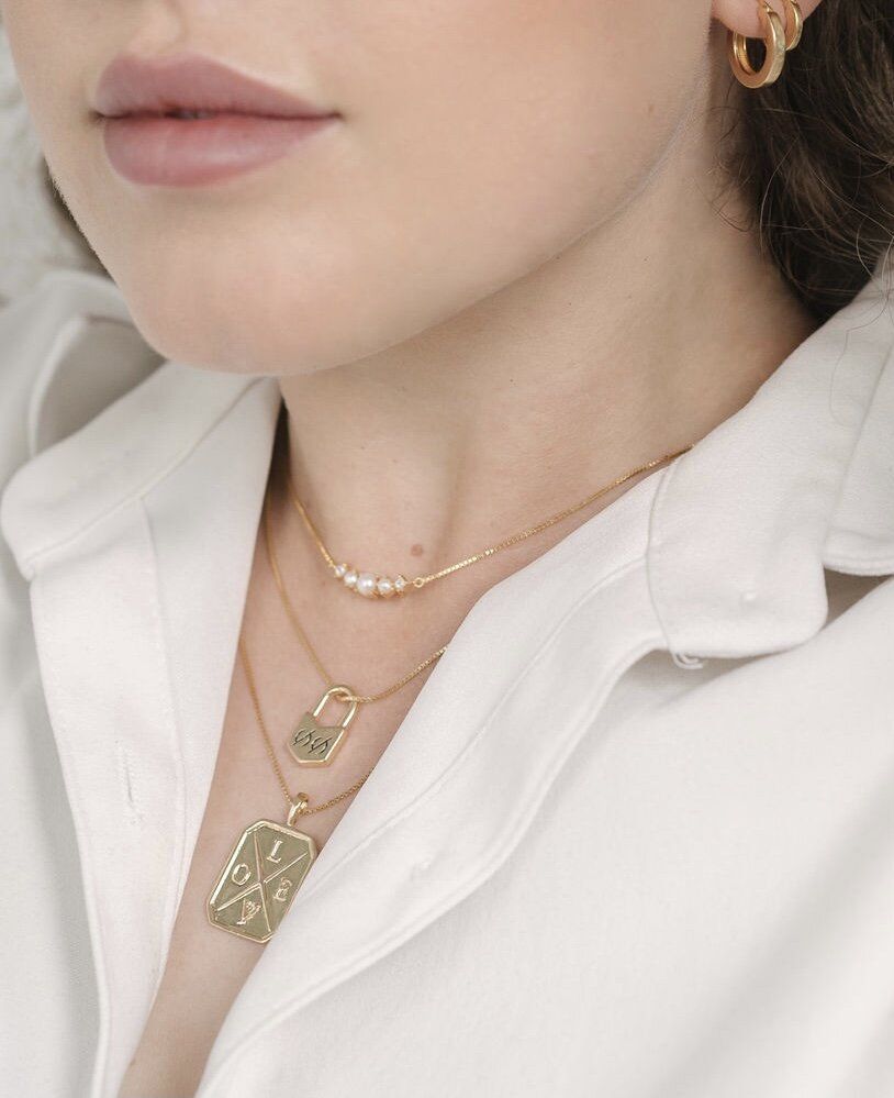 SAMPLE Valli Necklace Pearl Rhodium sold by Sarah Mulder Jewelry product image thumbnail 2