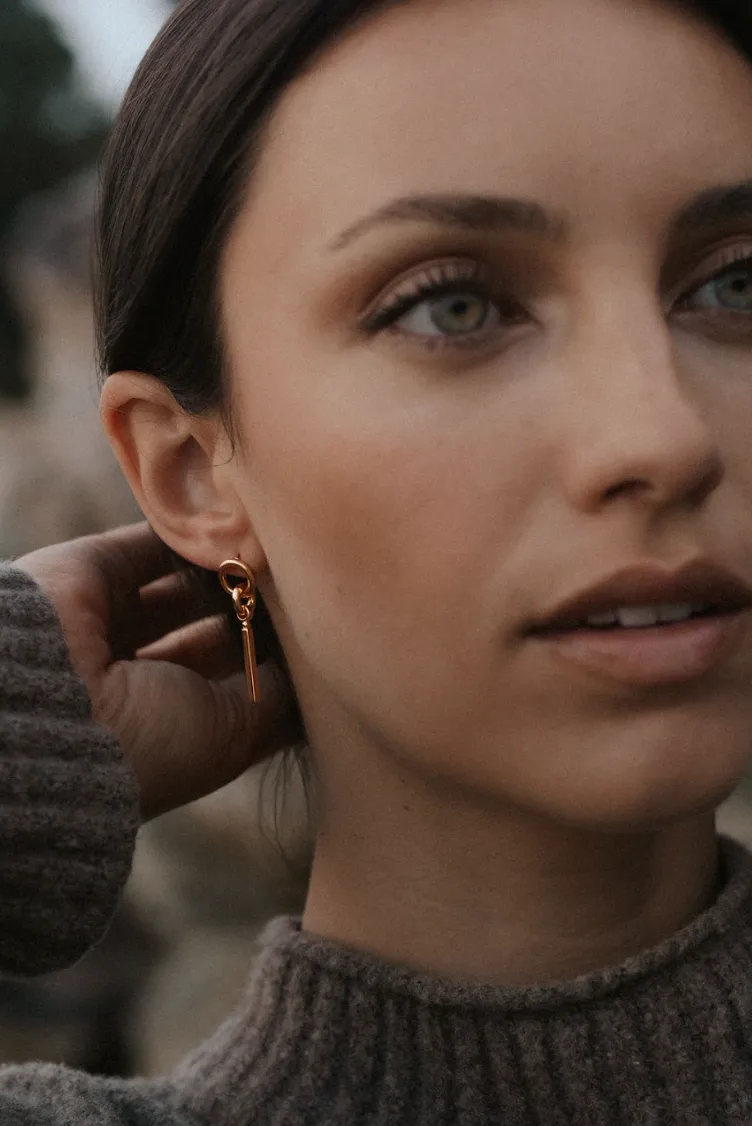 SAMPLE Kidd Earrings Gold sold by Sarah Mulder Jewelry product image thumbnail 3