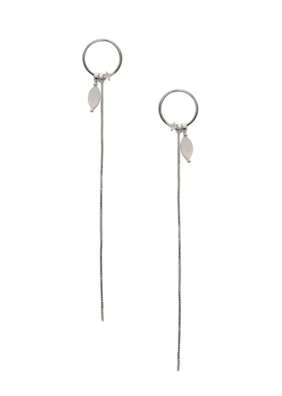 BF Laguna Earrings Rhodium made by Sarah Mulder Jewelry