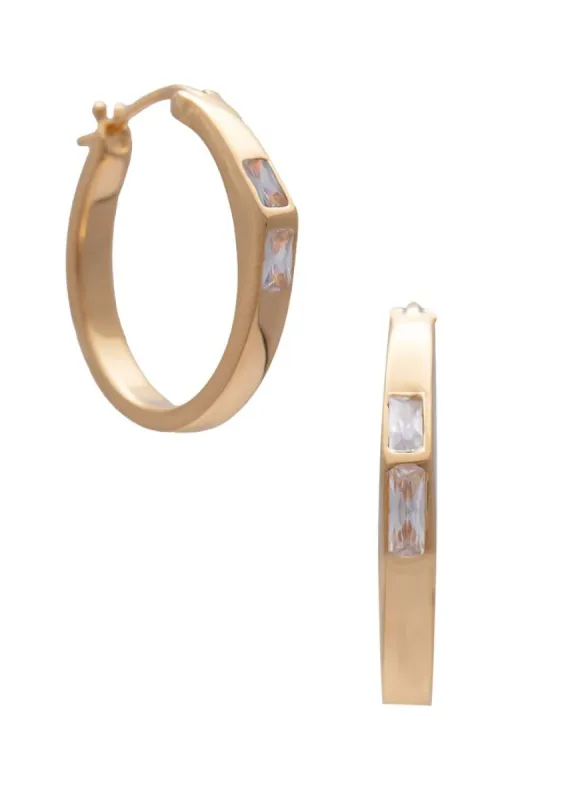BF DL Small Hoops Gold sold by Sarah Mulder Jewelry