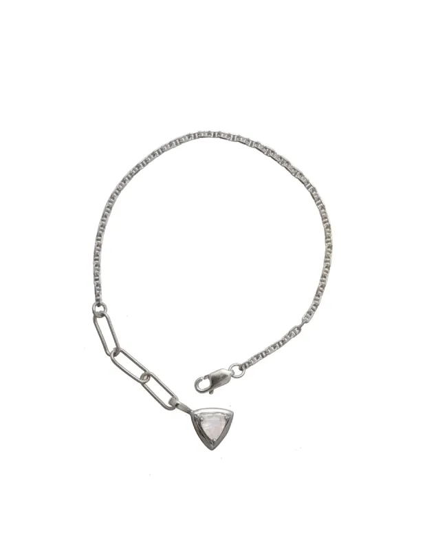 SAMPLE Trillion Bracelet Rhodium made by Sarah Mulder Jewelry
