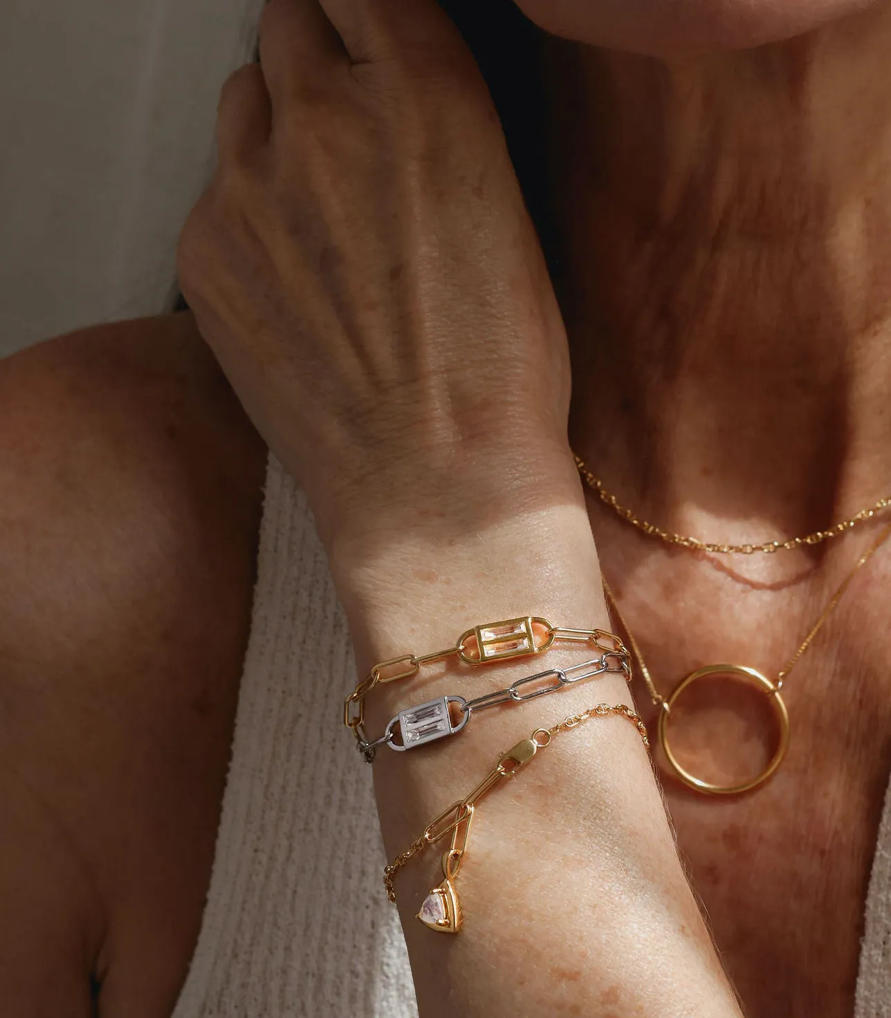 SAMPLE Trillion Bracelet Rhodium sold by Sarah Mulder Jewelry product image thumbnail 3