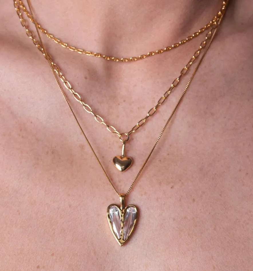 Puffy Heart Necklace Rhodium sold by Sarah Mulder Jewelry product image thumbnail 2