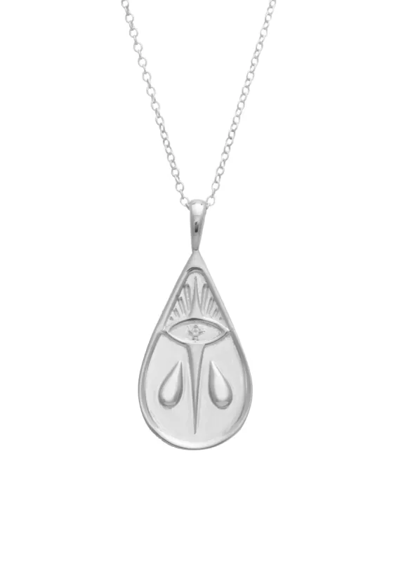 SAMPLE Fuerté Necklace Rhodium made by Sarah Mulder Jewelry