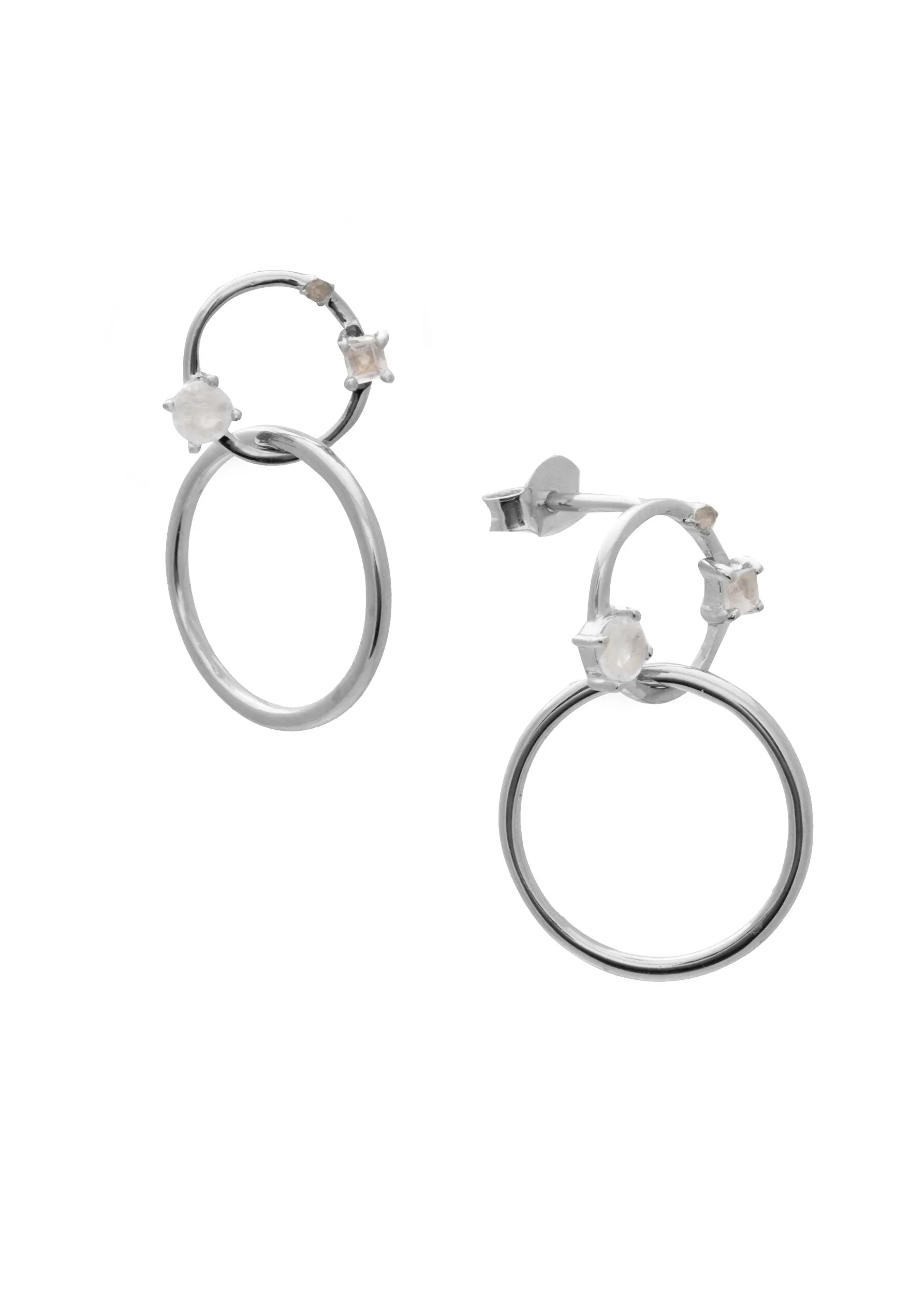 SAMPLE Miley Hoops Small Silver sold by Sarah Mulder Jewelry