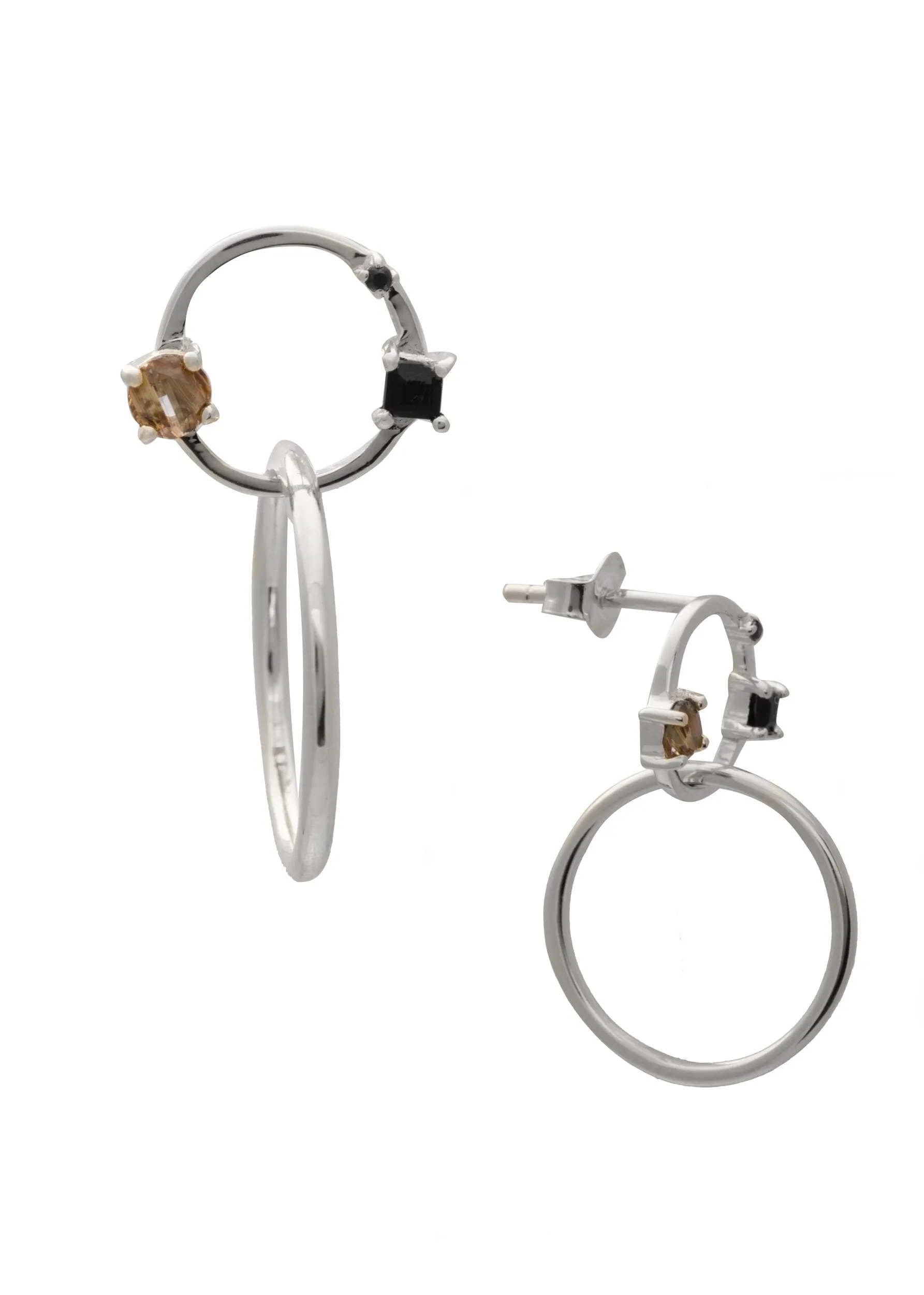 SAMPLE Miley Hoops Small Silver sold by Sarah Mulder Jewelry product image thumbnail 2