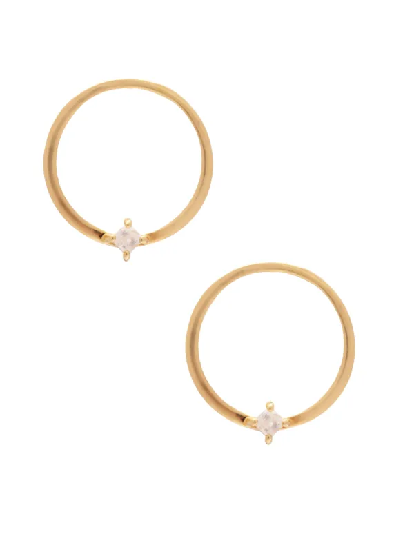 SAMPLE Ali Studs Gold made by Sarah Mulder Jewelry