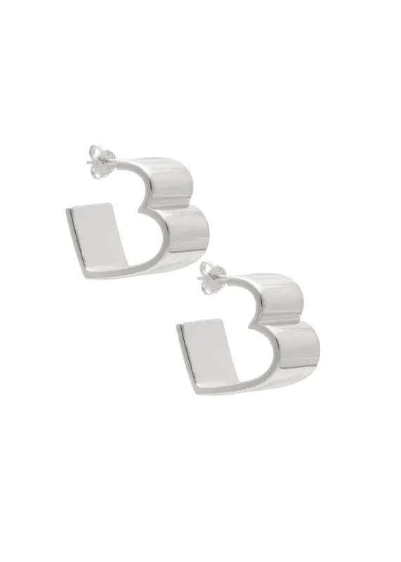 SAMPLE Crush Earrings Rhodium sold by Sarah Mulder Jewelry