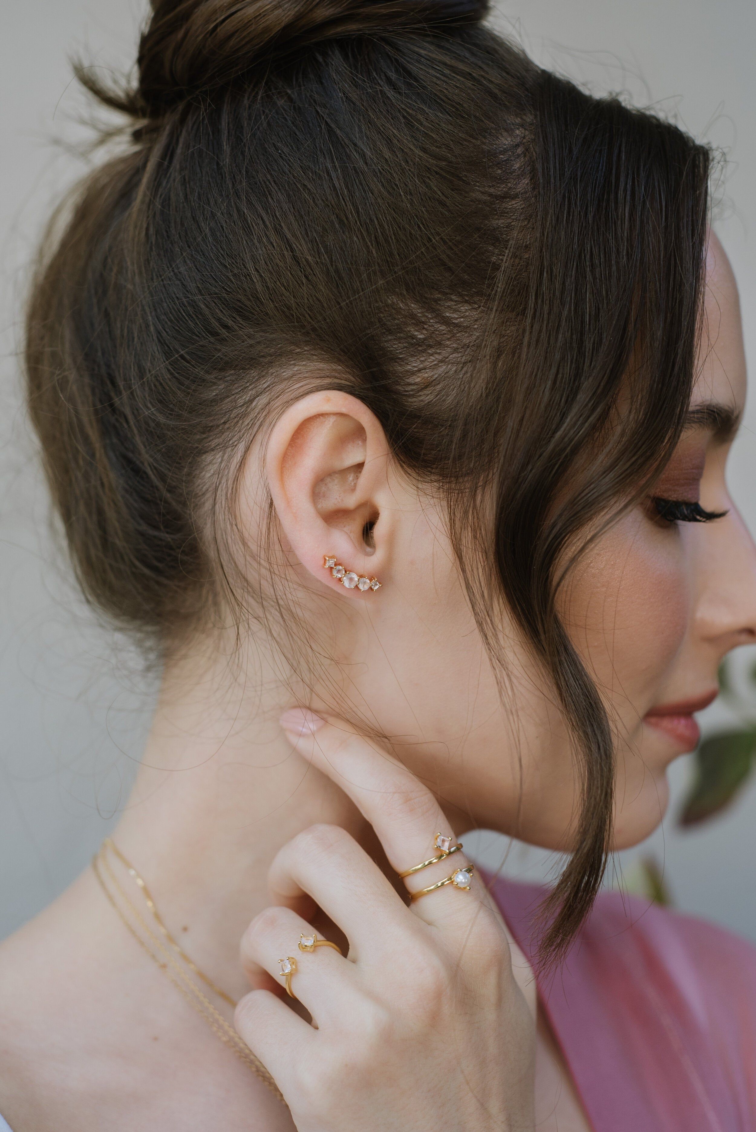 SAMPLE Valli Earrings Silver sold by Sarah Mulder Jewelry product image thumbnail 3