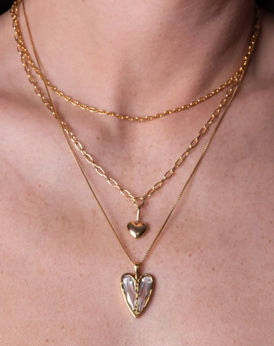 Puffy Heart Necklace Gold sold by Sarah Mulder Jewelry product image thumbnail 2