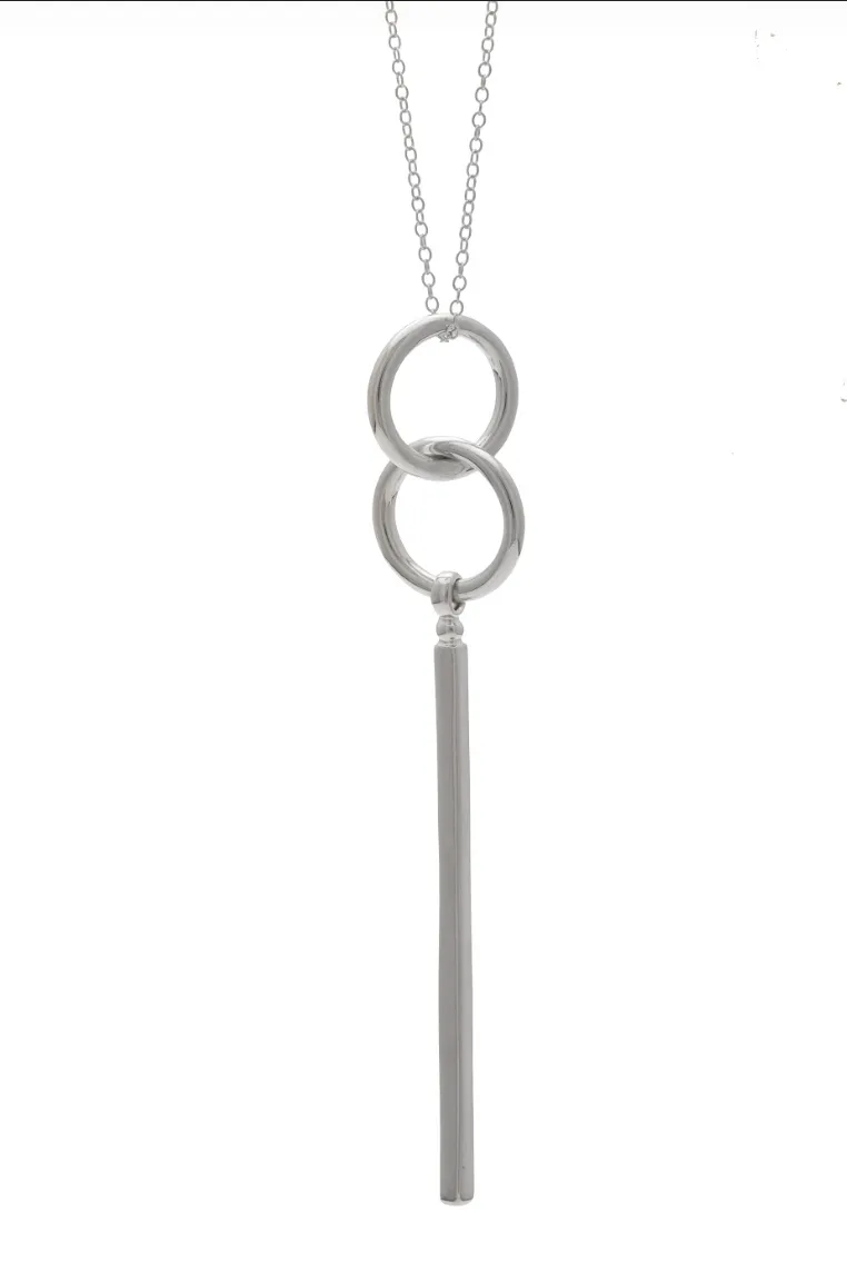 SAMPLE Jax Necklace Rhodium sold by Sarah Mulder Jewelry