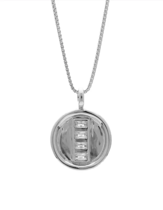 Helen Necklace Rhodium sold by Sarah Mulder Jewelry
