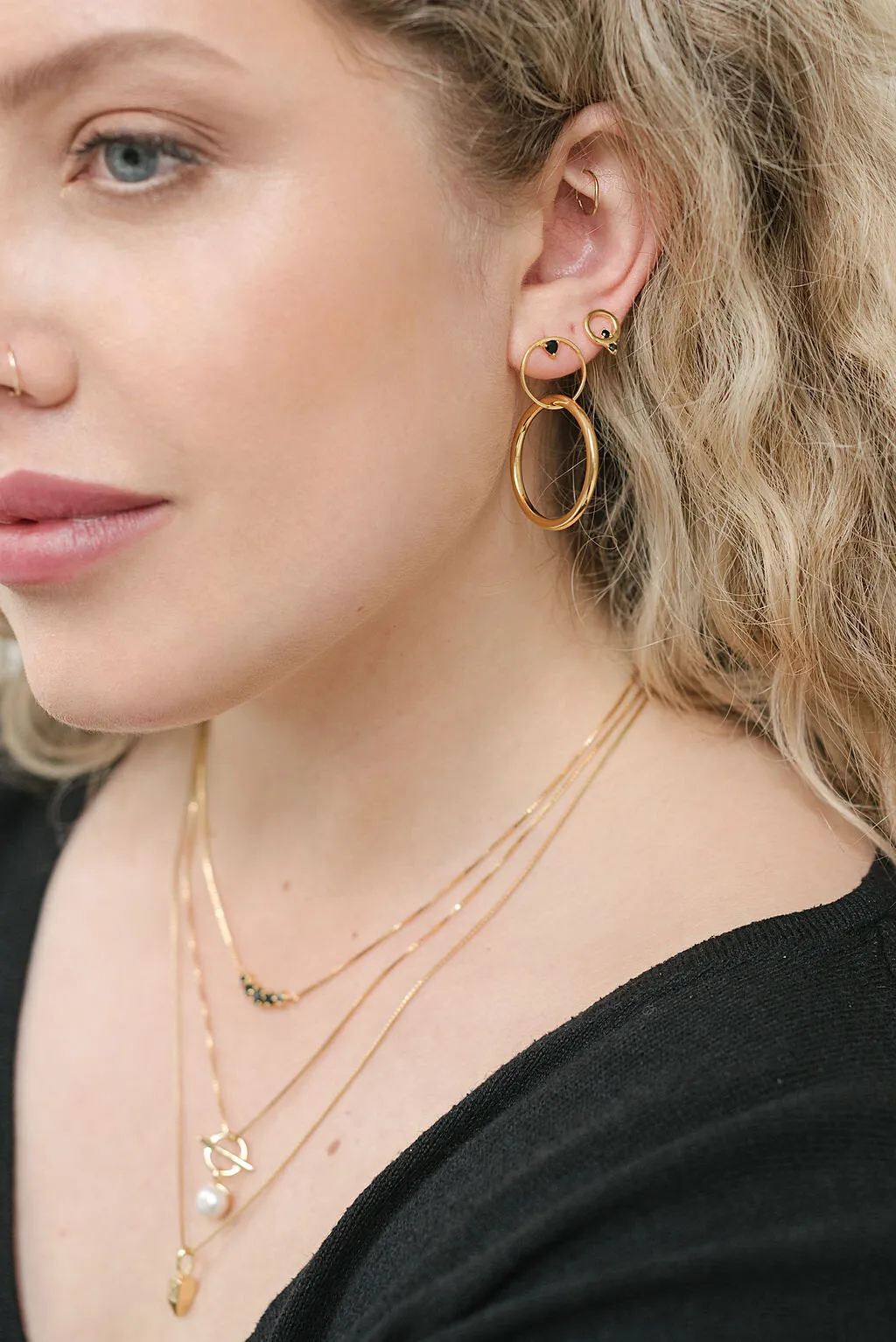 SAMPLE Lyonelle Earrings Rhodium sold by Sarah Mulder Jewelry product image thumbnail 4