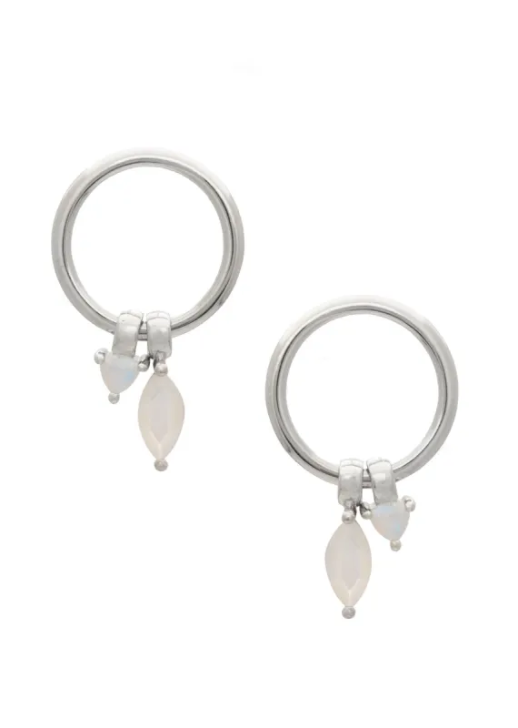 Cali Earrings Rhodium sold by Sarah Mulder Jewelry