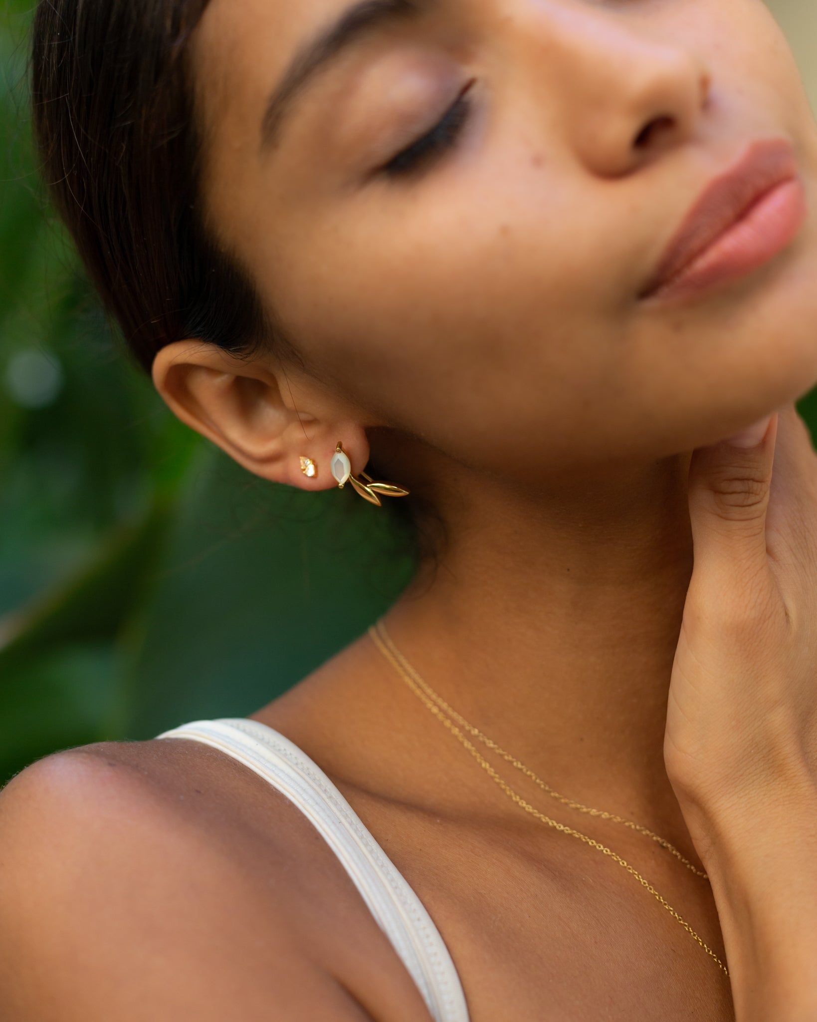 SAMPLE Isha Ear Climbers Rhodium sold by Sarah Mulder Jewelry product image thumbnail 3