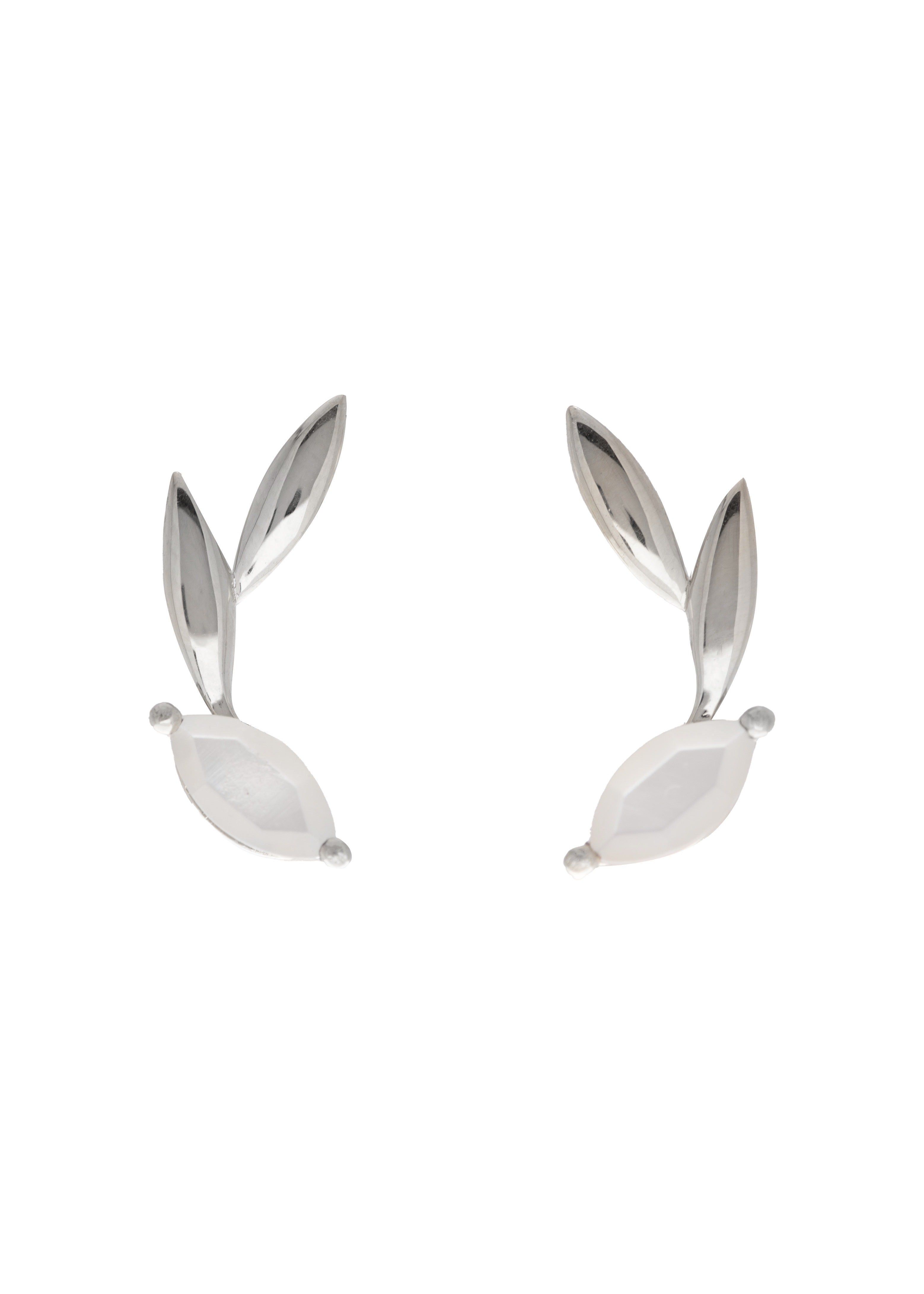 SAMPLE Isha Ear Climbers Rhodium sold by Sarah Mulder Jewelry