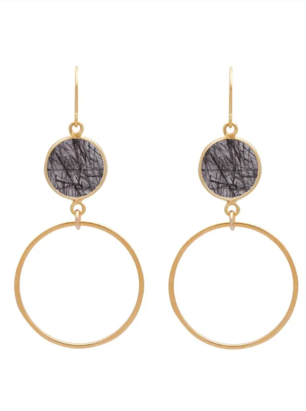 Moonlight Earrings Small Gold sold by Sarah Mulder Jewelry