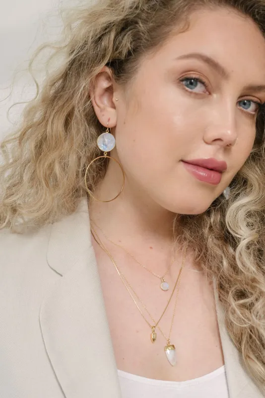 Moonlight Earrings Large Silver sold by Sarah Mulder Jewelry