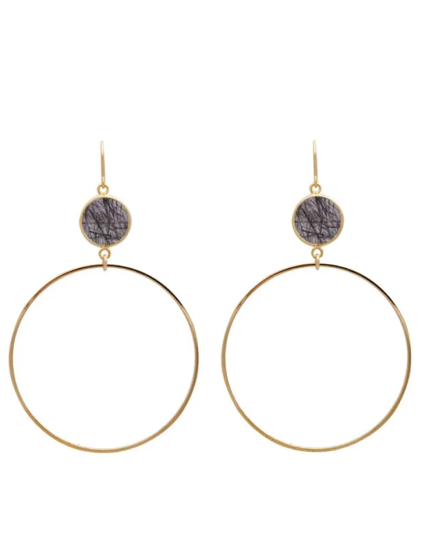 Moonlight Earrings Large Gold sold by Sarah Mulder Jewelry