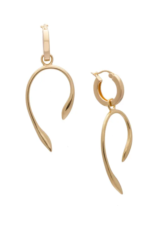 Aki Earrings Gold sold by Sarah Mulder Jewelry