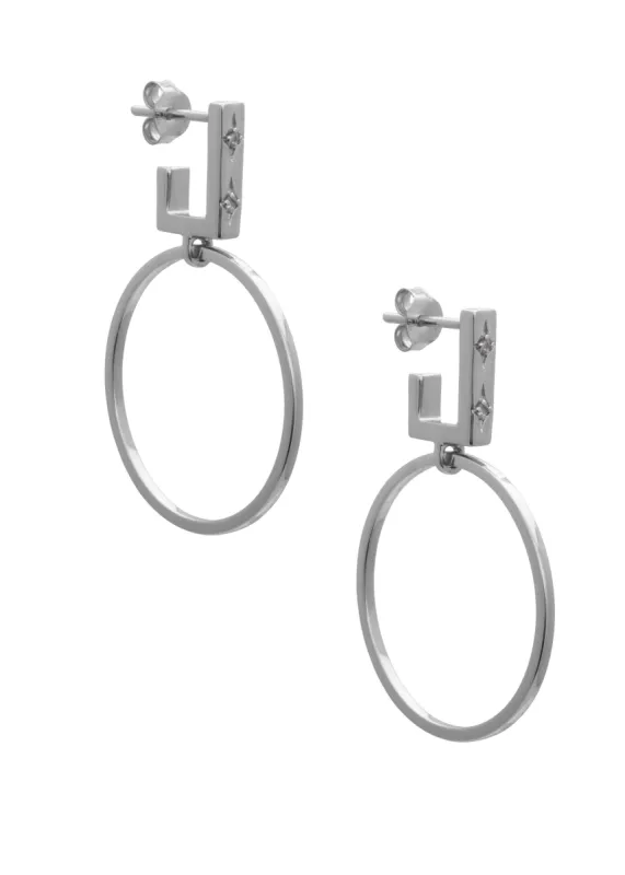 Remedy Small Hoops Silver made by Sarah Mulder Jewelry