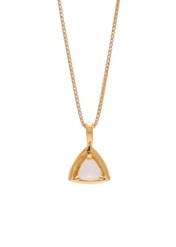 SAMPLE Trillion Necklace Gold made by Sarah Mulder Jewelry