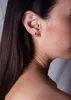 Little Puffed Heart Studs Rhodium sold by Sarah Mulder Jewelry